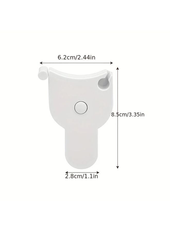 Black Fitness Tape Measure for Body Circumference Arms Legs Waist Chest Portable Soft Ruler - Image 3